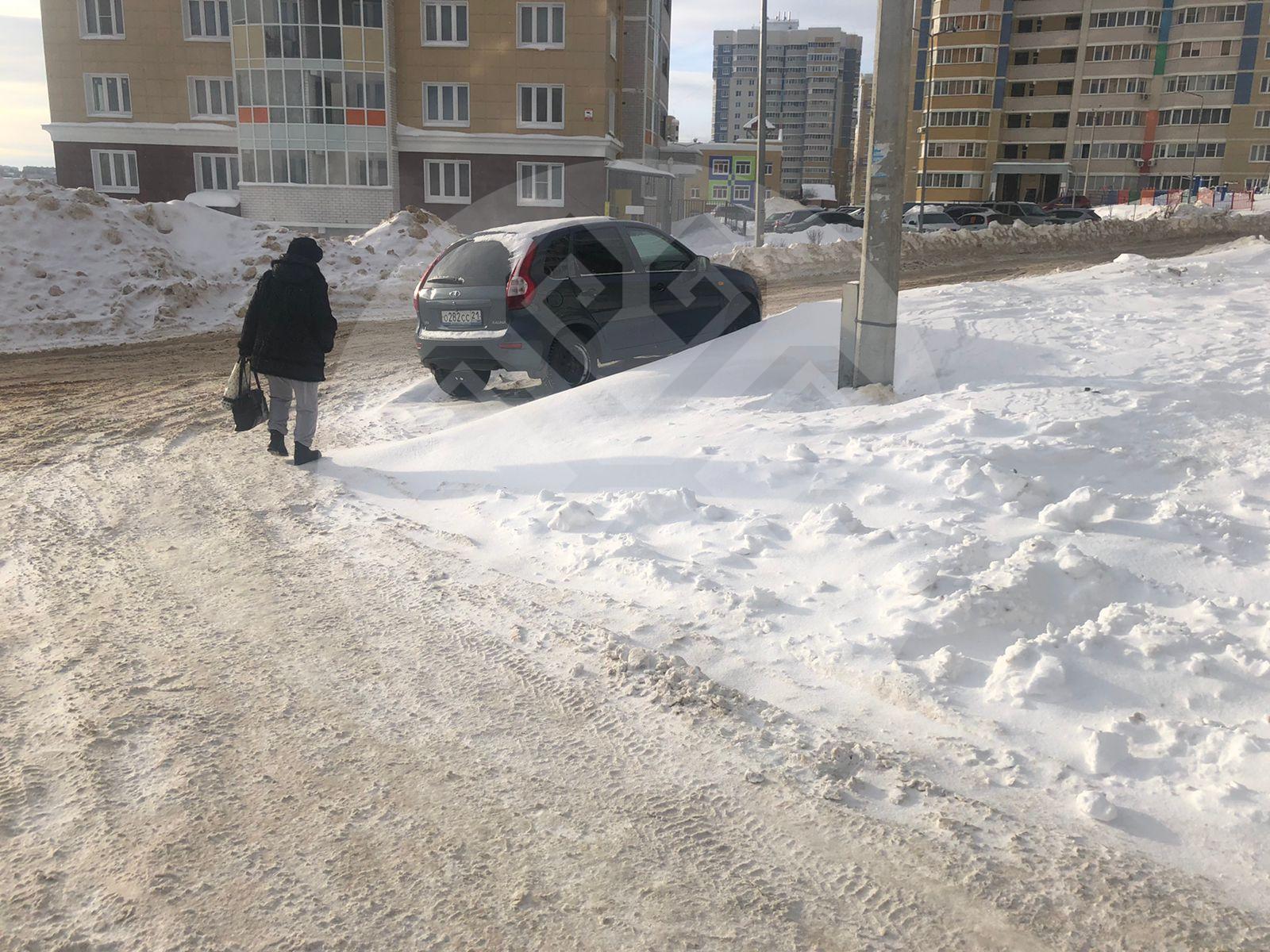 Все стоянки завалены снегом | Народный Контроль Чувашской Республики