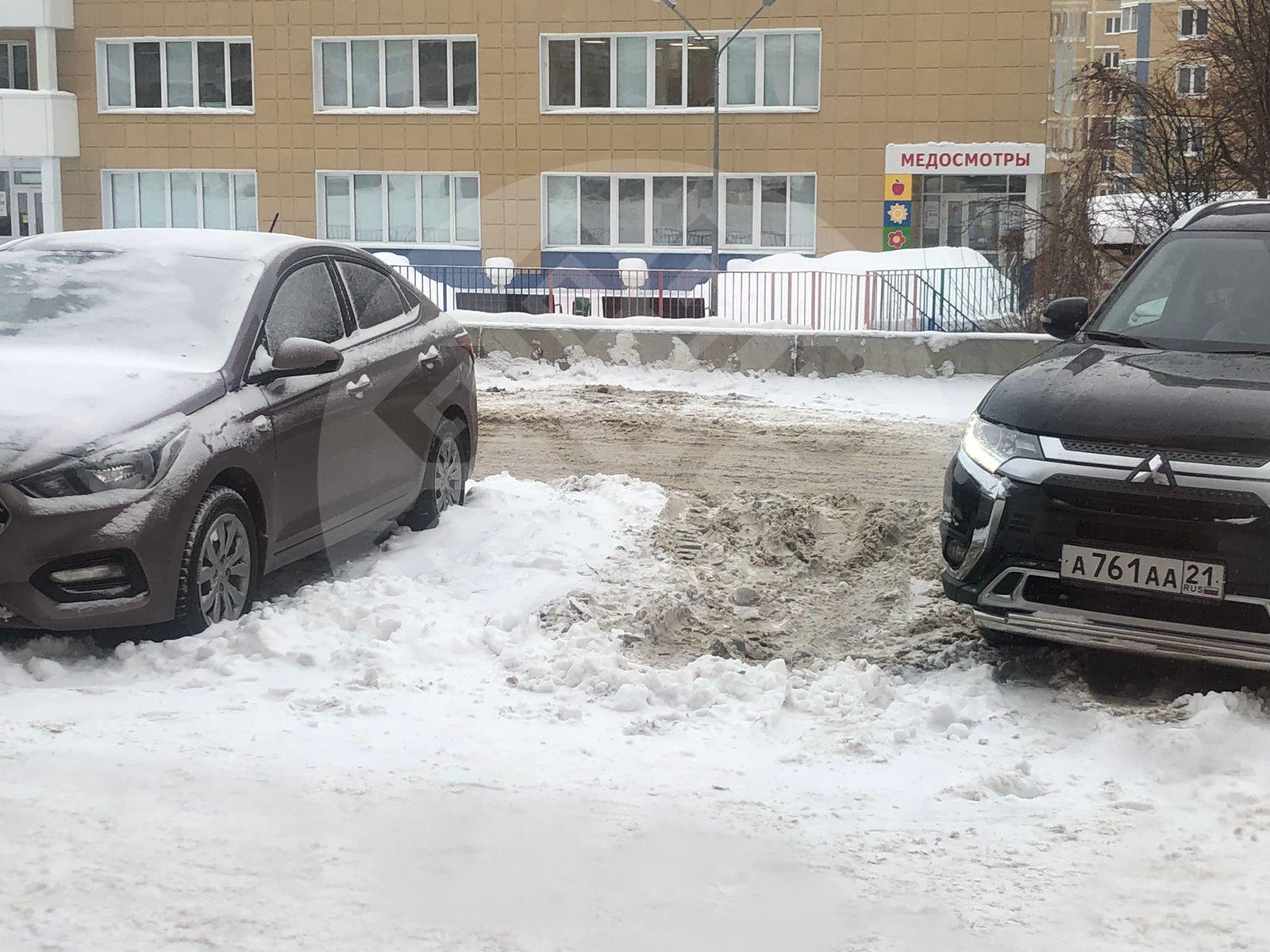 Все стоянки завалены снегом | Народный Контроль Чувашской Республики